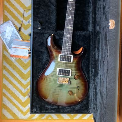 PRS Paul Reed Smith Custom 24 Sprayers Choice! Green Smokeburst 10 Top With Gold Hardware And Case image 3