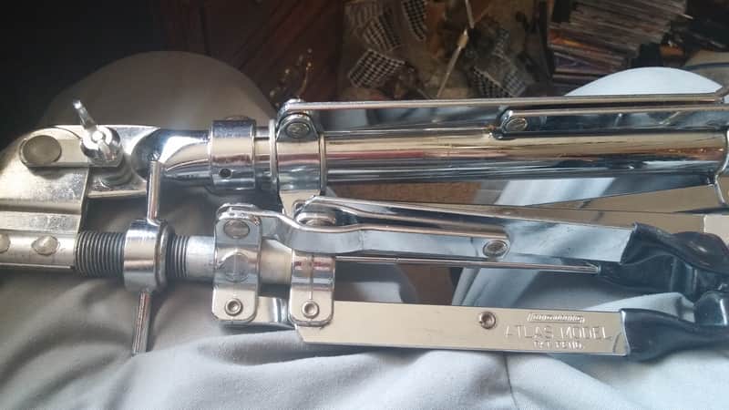 VINTAGE Ludwig Atlas SNARE STAND 60s 70s BEAUTIFUL SHAPE Rock Solid NO TARIFFS image 1