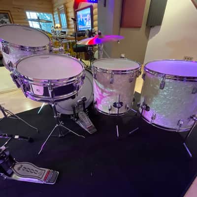 60's USA Rogers Holiday Series "Starlighter” WMP 5-pc Drum Kit image 7