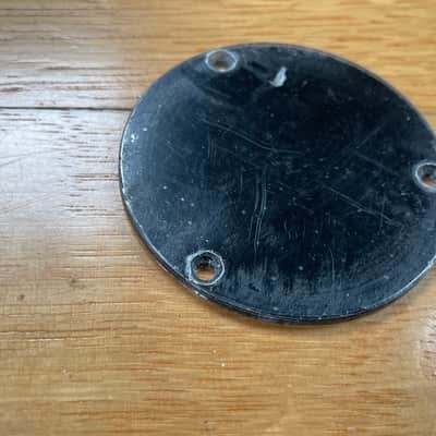 vintage 2003 Gibson Custom Shop NOS reissue Les Paul switch cavity black single-ply backplate control plate image 7