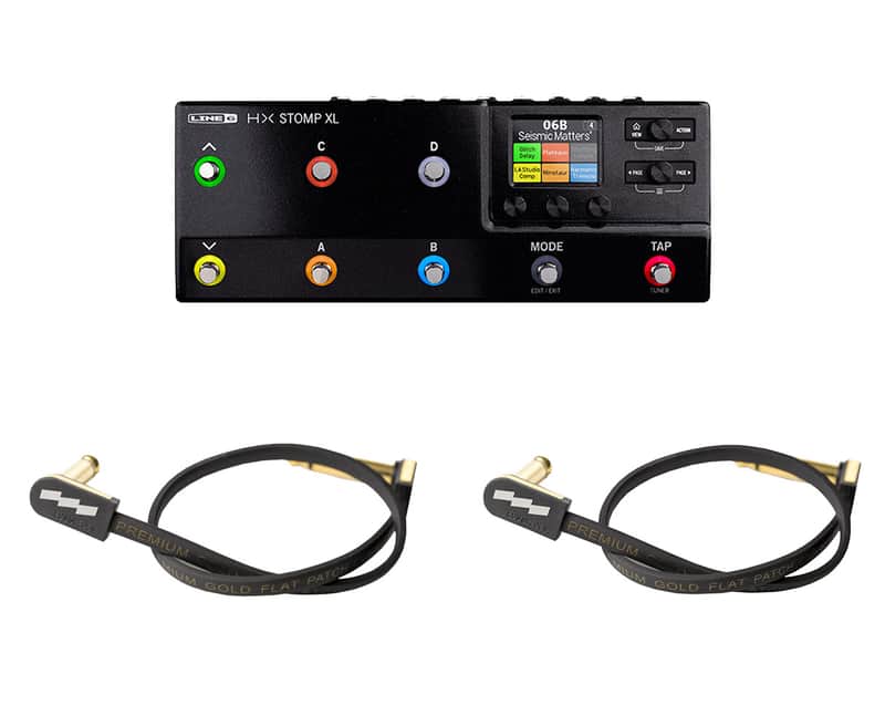Line 6 HX Stomp XL + EBS Patch Cables (x2) image 1
