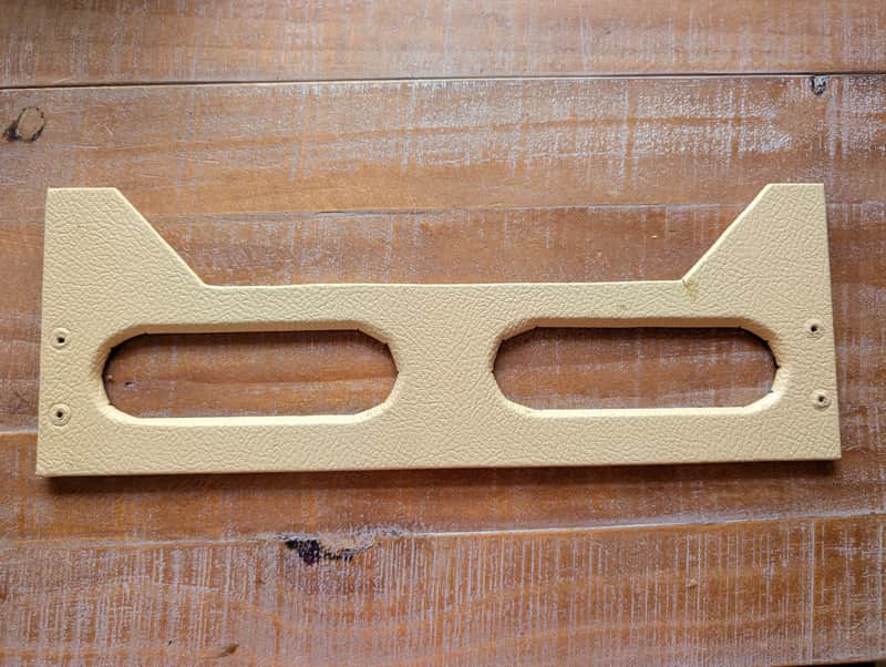 Early 1960's Fender Blonde Amplifier Head Rear Panel Cover Original Part image 1