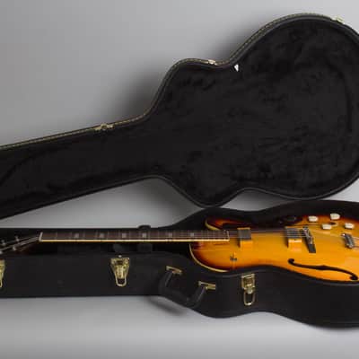 Epiphone  Zephyr E-312T Thinline Hollow Body Electric Guitar (1960), ser. #A-3241, black tolex hard shell case. image 10