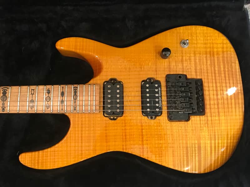 Jackson Custom Shop 1998 1-Piece Solid Flame Maple Body, Strat Headstock image 1