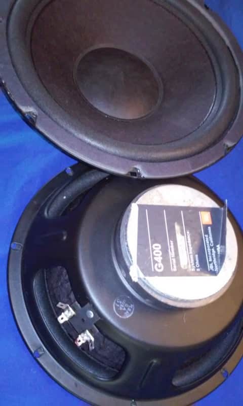 10" woofers PAIR JBL G400 stereo speakers woofers Re-Fabricated image 1