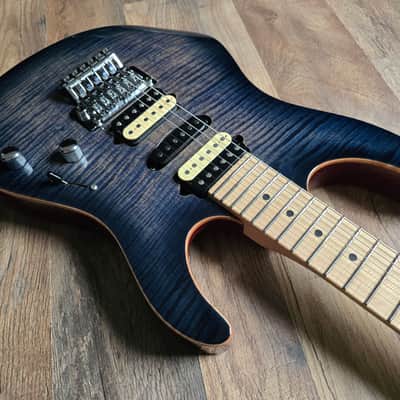Suhr Modern Pro M6 - Faded Trans Whale Blue Burst image 12