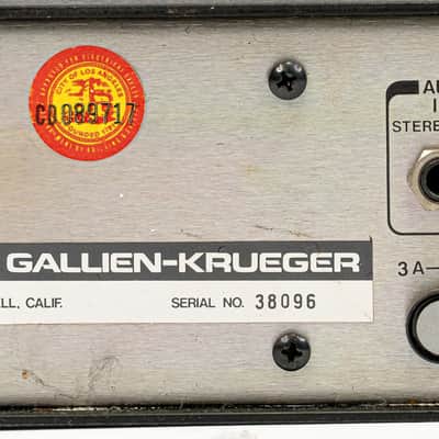Gallien-Krueger 250RL Stereo Guitar Amp Head 100W with Footswitch Chorus Echo image 7