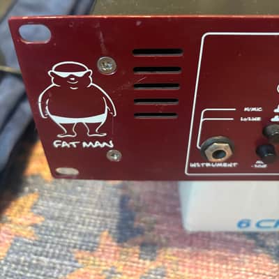 TL Audio 2 FAT Fatman Series Mic Preamp / Compressor 2000s - Red image 2