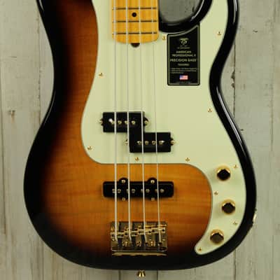 DEMO Fender 75th Anniversary American Professional PJ Bass - 2-Color Sunburst (664) image 1