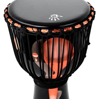 X8 Drums  Blackout Lava Lamp Djembe 12 in.  2024 - Red Multi Fade image 2
