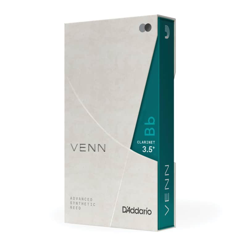 D'Addario VENN Bb Clarinet Reed, G2, Strength 3.5+, 1-Pack image 1