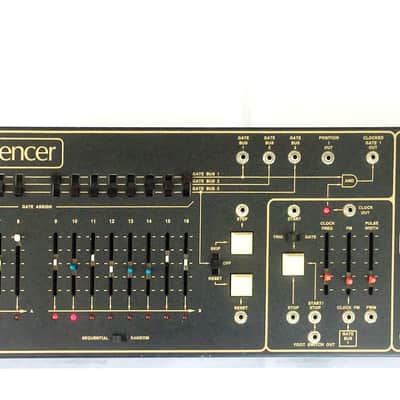 Original ARP 1601 Sequencer 1976 Black with Gold Lettering image 1