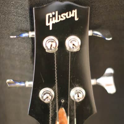 Gibson Custom Shop Les Paul Bass 2002 Blue and White image 2