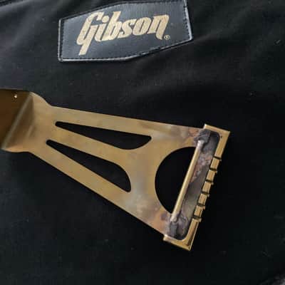 NOS-GIBSON Super 400 “Short” Tailpiece Early 1980’s - Solid Bras Engraved Polished image 6