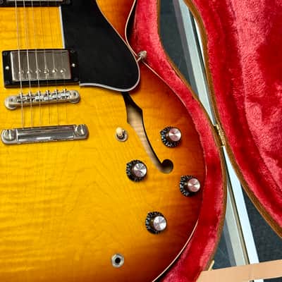 Gibson ES-335 Figured Semi-hollowbody Electric Guitar - Iced Tea, 2023 image 3
