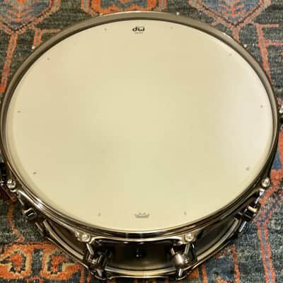 DW 6.5x14 Collector's Satin Black over Brass Snare Drum w/ Black Nickel HW image 3