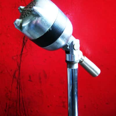 Vintage 1940's American D4T dynamic microphone harp mic Hi Z w Amphenol & Switchcraft adapters Altec Shure # 7 image 8