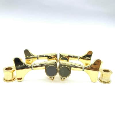 Gold Grover Bass 2R2L Machine Heads Tuning Pegs Keys image 1