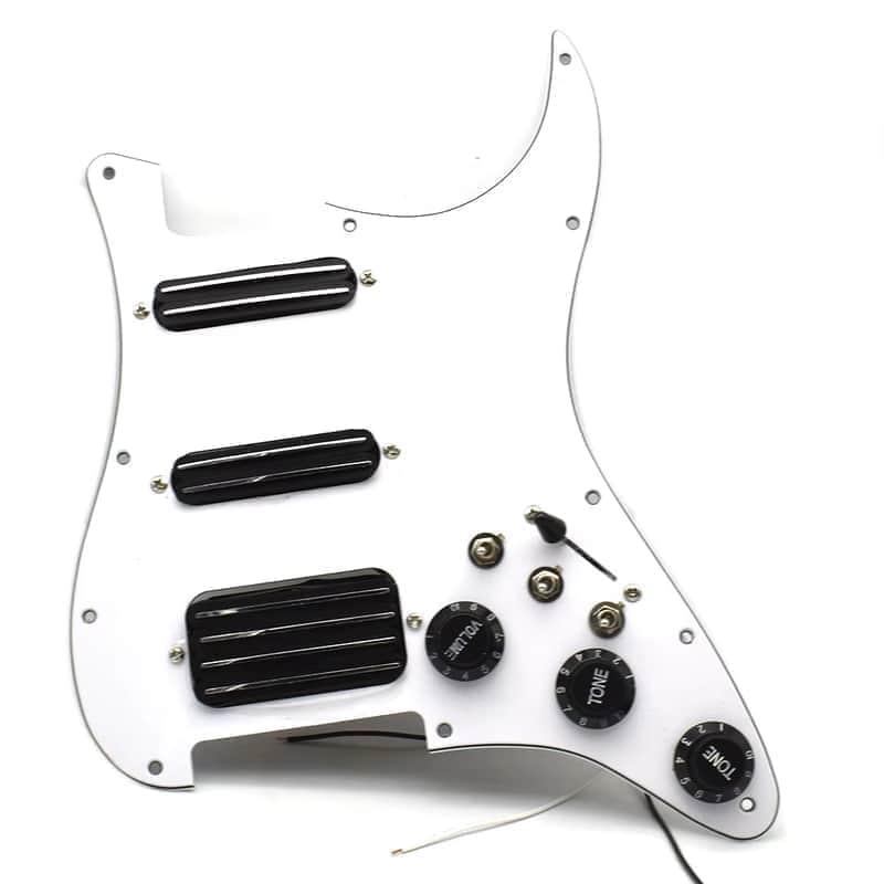 HSS Guitar Stratocaster Strat Style Loaded Prewired Pickguard with Dual Rail Pickups image 1