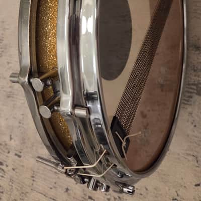 SONOR D-472 Pancake Snare 14x2 aus 1964 - gold glitter image 3