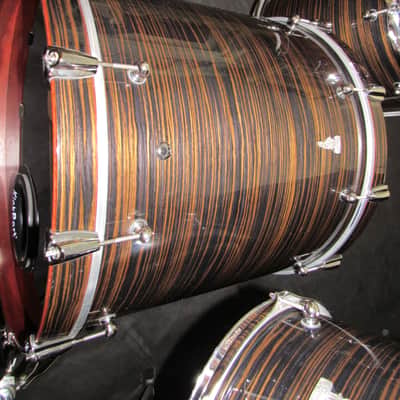 Brady Drums  Brady Maccasar Jarrah Ply 5-Piece Drum Kit Maccasar Ebony Gloss Maccasar Ebony Gloss image 17