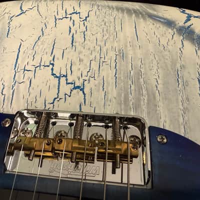 One of a Kind Nikita Kintia Soapbar / P90 T-Style Wild Blue Telecaster image 5