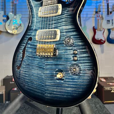 PRS Custom 2408 Semi Hollow 40th Anniversary 2025 - Faded Whale Blue Smokeburst, Signature Dealer, Free Ship, FREE PLEK 313 image 4