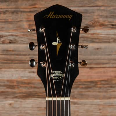 Harmony H-159 X-Brace Conversion Natural 1960s image 6