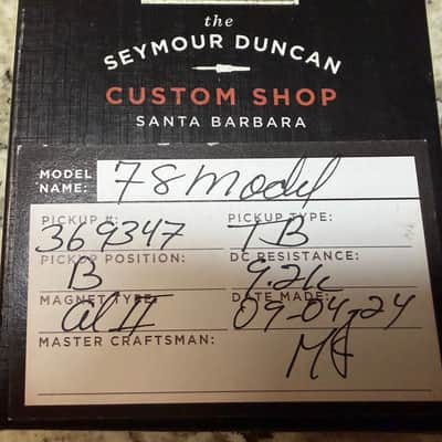 Seymour Duncan Custom Shop 78 Trembucker Nice 2024 - Zebra image 5