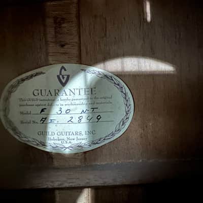 Guild F-30 Serial No. AI. 2849 image 2