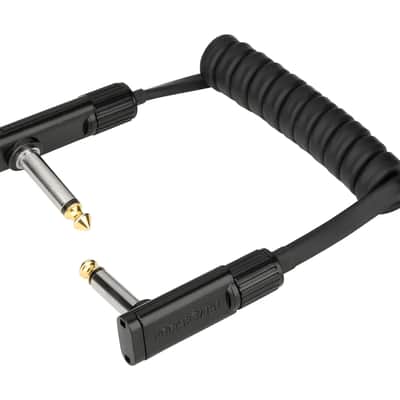 Rockboard Black Coiled Series Flat Patch Cables 19.69in w/ FAST Same Day Shipping image 1