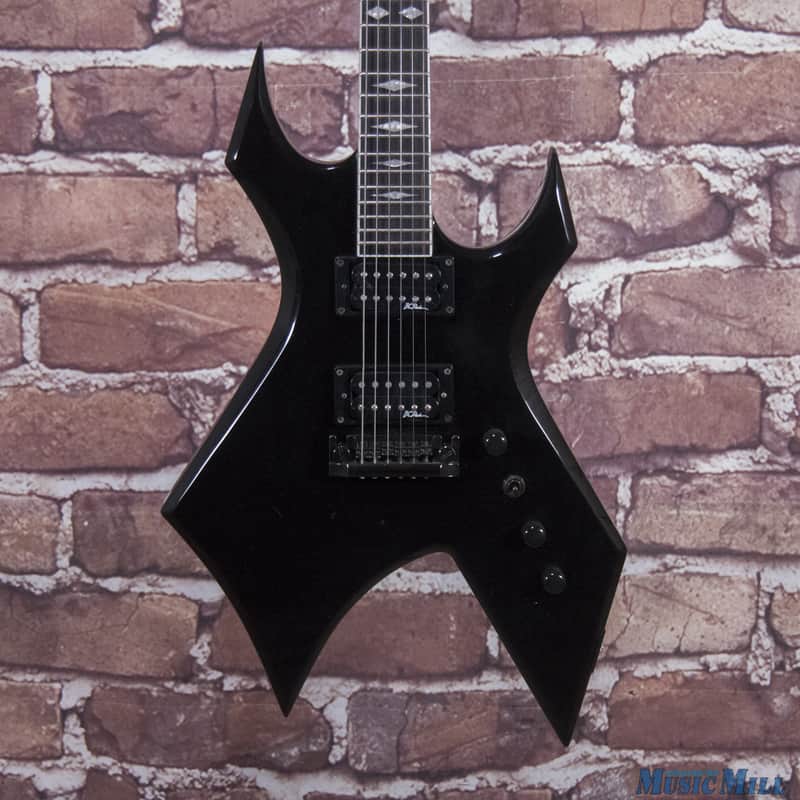 B.C. Rich Deluxe Series Warlock Electric Guitar Black MIK | Reverb