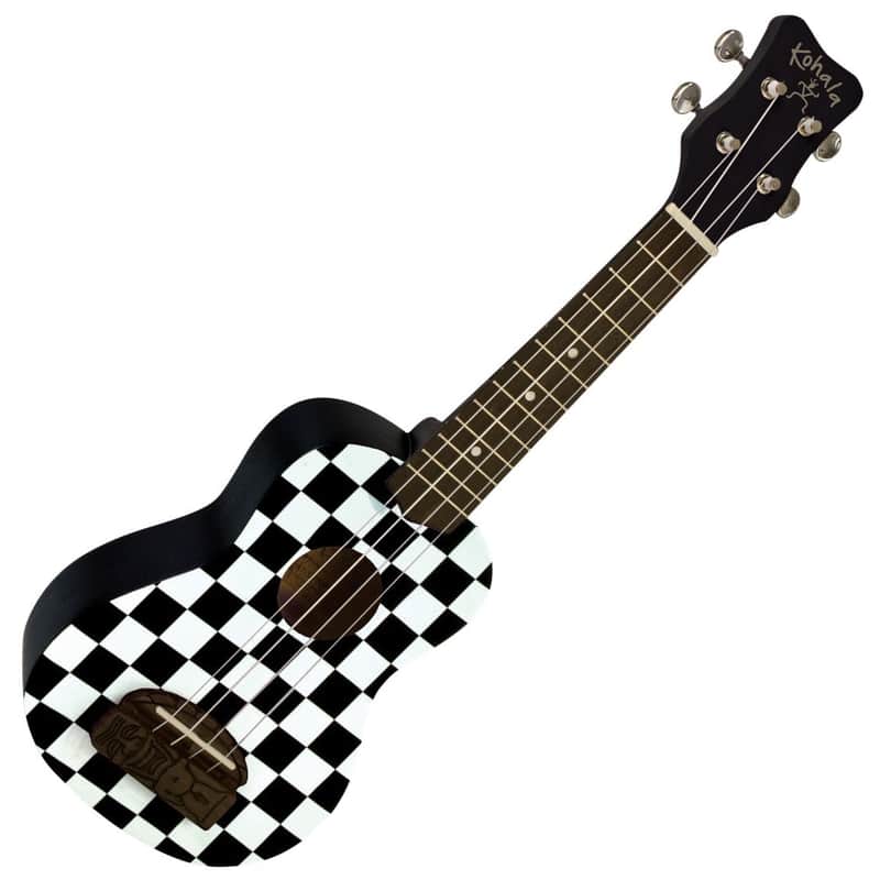 Kohala Tiki Checkerboard Soprano Ukulele KT-SCB image 1