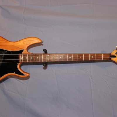 Vintage Peavey Fury Bass Guitar - Natural Ash Body/Rosewood Fretboard with Case image 1
