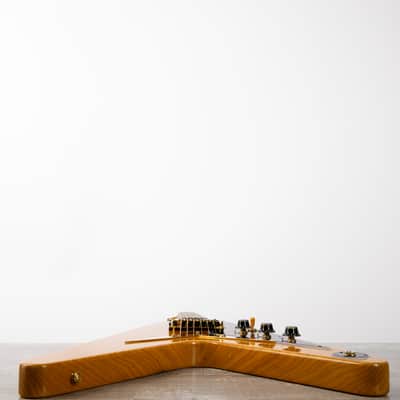 Gibson Custom 1958 Korina Flying V Black Pickguard, Natural | Demo image 17