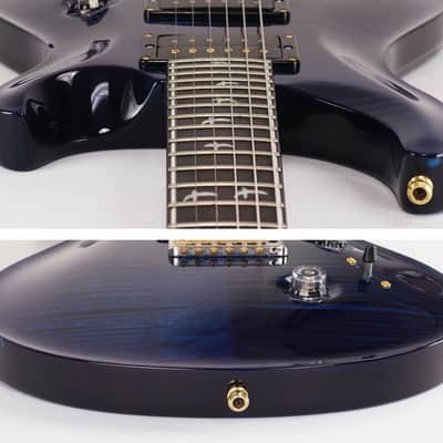 2015 Paul Reed Smith 30th Anniversary PRS Custom 24 Whale Blue 10 Top with Hardshell Case image 5