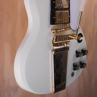 Epiphone Inspired by Gibson SG Custom Electric Guitar in Classic White image 2