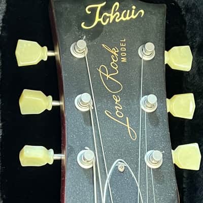 Tokai  Love Rock Model 2002 Honey Gold Quilted Finish image 12