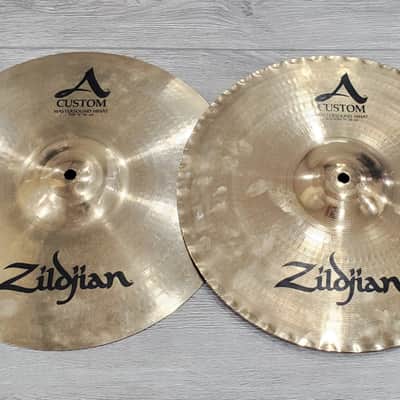 Zildjian 14" A Custom Mastersound Hi-Hat Cymbals (Pair) (Mint!) image 1