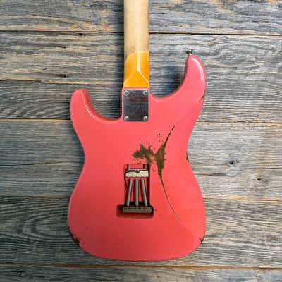 Friedman Vintage S Aged Electric Guitar - Coral (Medium Aging) image 7