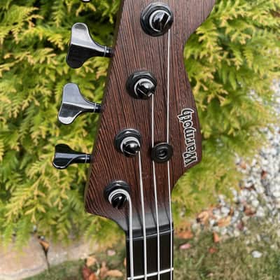 Warmoth Jazz Bass; Luthier-built in 2015; Natural walnut/wenge/ebony; Bartolini Active EQ; NICE! image 6