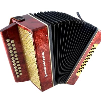 Vintage Marichka Button Accordion, USSR Concertina, Folk Instrument image 14