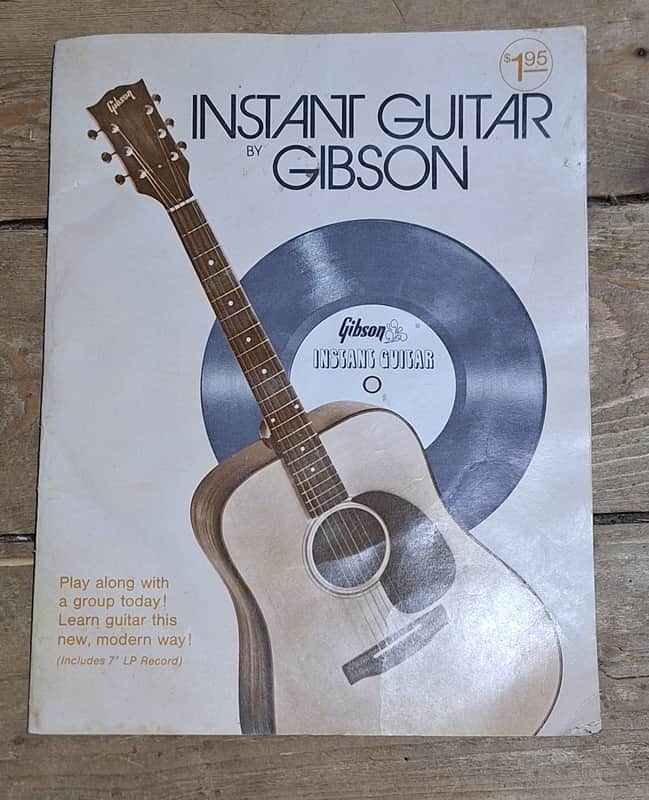 1972 Instant Guitar by Gibson With Original 7" LP Record image 1