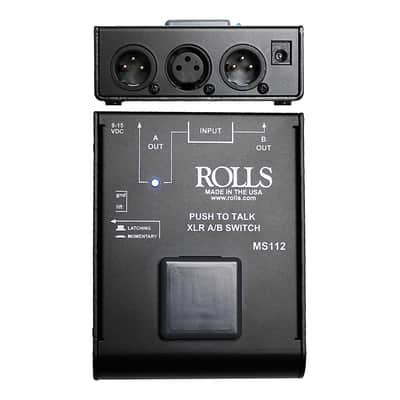 Rolls MS112 Push-to-Talk XLR A-B Switch image 2