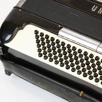 1950s Universal Electric Accordion Rare Stereo Model Vintage with Original Case Made in Italy image 17
