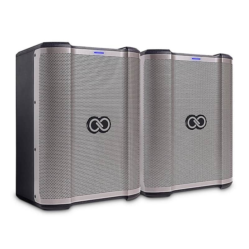 Sheeran  Looper Sheeran Busker Portable Battery-Powered Speaker Pair 2024 - Silver & Black image 1
