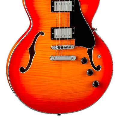 Dean Colt FM Trans Amber Cherry Burst