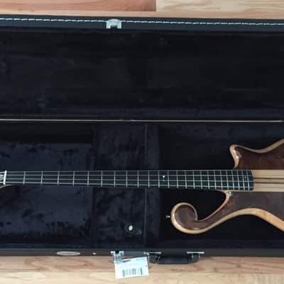 Custom "Woody" scroll bass - One-of-kind! image 11