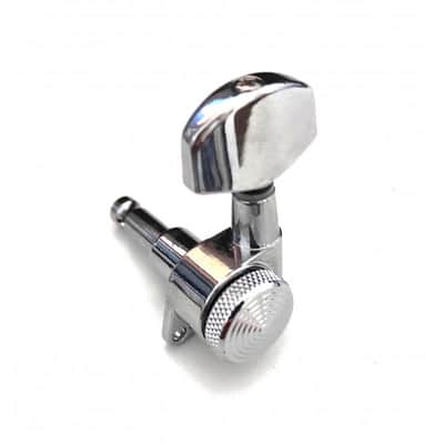 6 Chrome JinHo locking Machine heads Big Knob, right side (or left handed) image 2