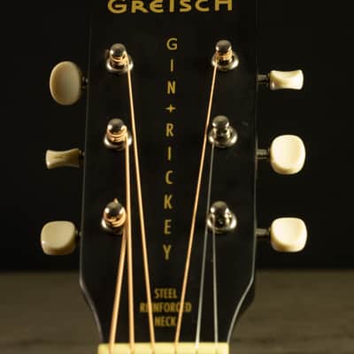 Gretsch G9520E Gin Rickey Black Parlor Guitar w/Rare Road Runner HSC | Sweet Blues & Jazz Tone image 11